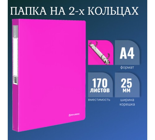 Папка на 2 кольцах BRAUBERG 