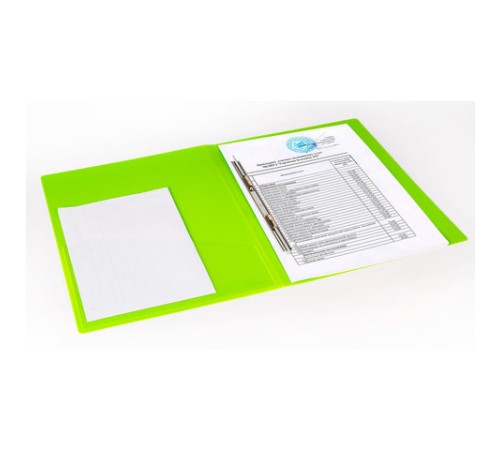 Папка с металлическим скоросшивателем и внутренним карманом BRAUBERG 