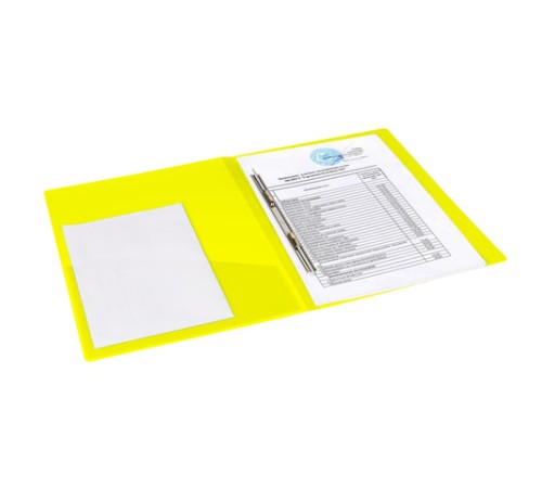 Папка с металлическим скоросшивателем и внутренним карманом BRAUBERG 