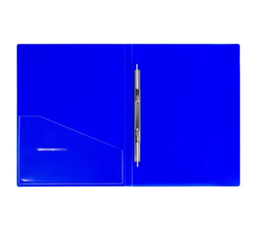 Папка с металлическим скоросшивателем и внутренним карманом BRAUBERG 