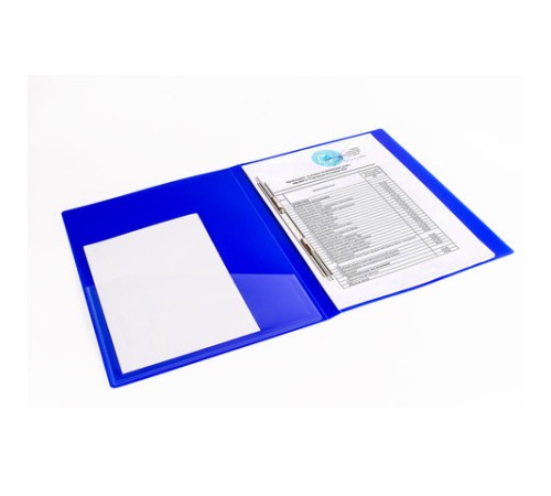 Папка с металлическим скоросшивателем и внутренним карманом BRAUBERG 