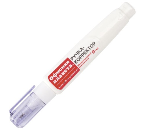 Ручка-корректор ОФИСНАЯ ПЛАНЕТА, 9 мл, металлический наконечник, 227571