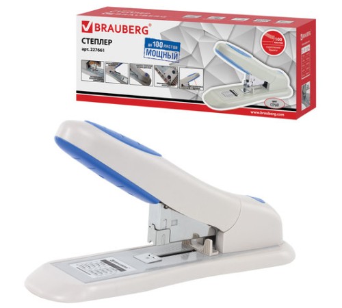 Степлер МОЩНЫЙ №24/6-23/15 BRAUBERG 