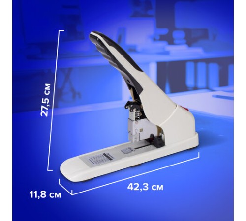 Степлер ЭНЕРГОСБЕРЕГАЮЩИЙ МОЩНЫЙ №24/6-23/17 BRAUBERG 