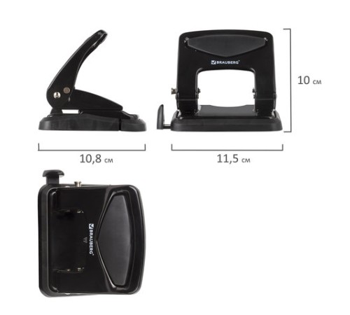 Дырокол металлический BRAUBERG 