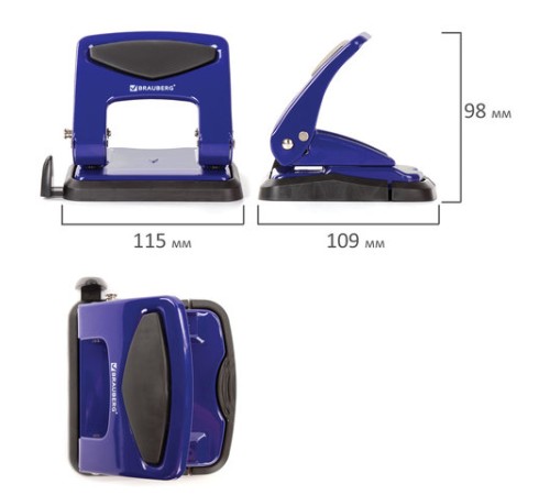 Дырокол металлический BRAUBERG 
