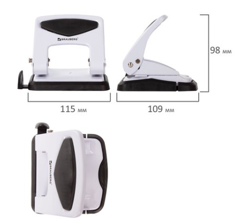 Дырокол металлический BRAUBERG 