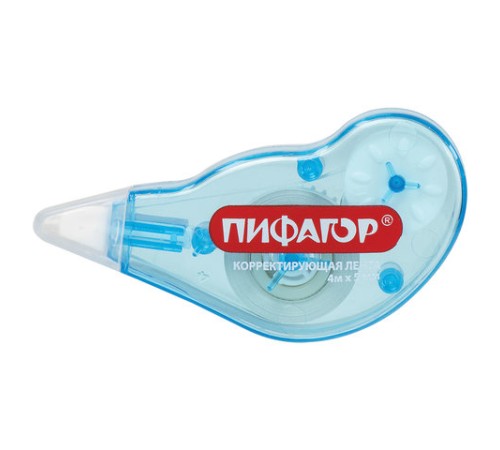 Корректирующая лента ПИФАГОР, 5 мм х 4 м, корпус ассорти, механизм перемотки, блистер, 227803
