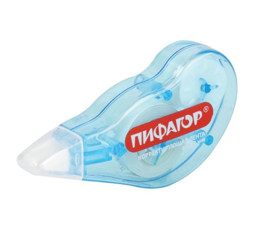 Корректирующая лента ПИФАГОР, 5 мм х 4 м, корпус ассорти, механизм перемотки, блистер, 227803