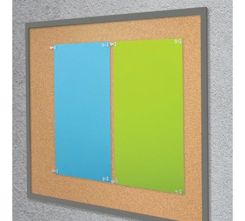 Силовые кнопки-гвоздики прозрачные STAFF 50 штук, в картонной коробке, 227804