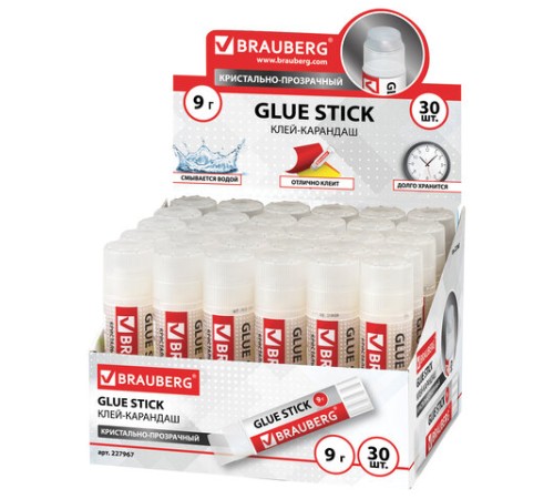 Клей-карандаш BRAUBERG 