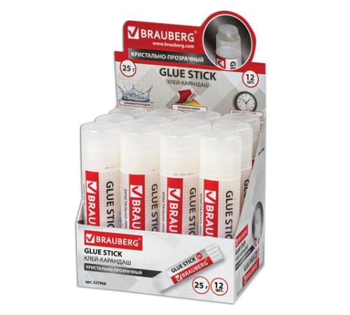 Клей-карандаш BRAUBERG 