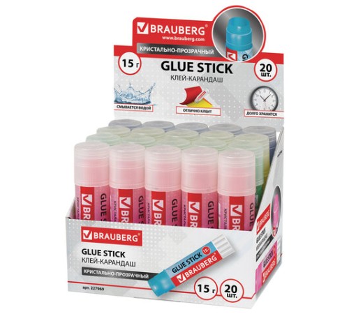 Клей-карандаш BRAUBERG 