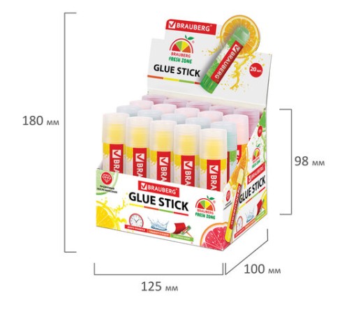 Клей-карандаш BRAUBERG 