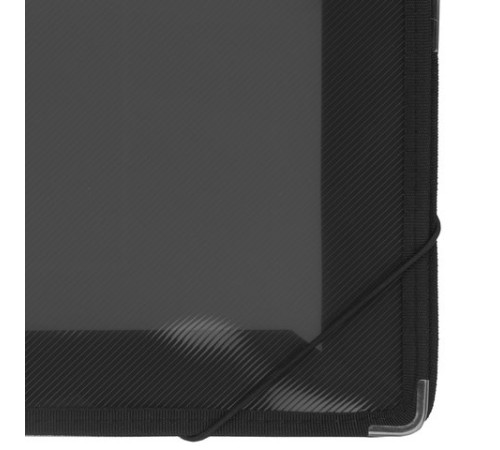 Папка на резинках BRAUBERG, широкая, А4, 330х240 мм, дымчатая, до 500 листов, 0,6 мм, 227979