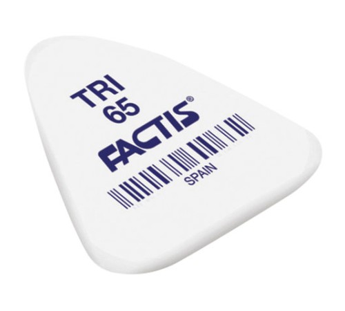 Ластик FACTIS TRI 65 (Испания), 36х33х6 мм, ассорти, треугольный, PNFTRI65