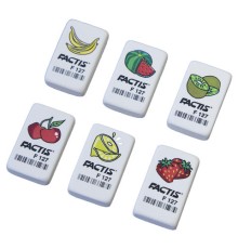 Ластик FACTIS F 127 (Испания), 40х24х10 мм, ассорти, прямоугольный, мягкий, CNFF127