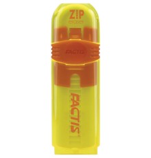 Ластик выдвижной FACTIS ZIP (Испания), 80x10x10 мм, белый, пластиковый корпус ассорти, PTF1030