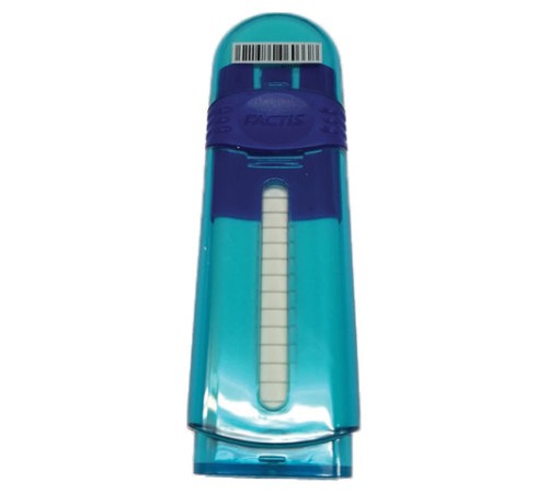 Ластик выдвижной FACTIS ZIP (Испания), 80x10x10 мм, белый, пластиковый корпус ассорти, PTF1030