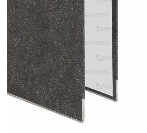 Папка-регистратор BRAUBERG, усиленный корешок, мраморное покрытие, 80 мм, с уголком, синяя, 228028