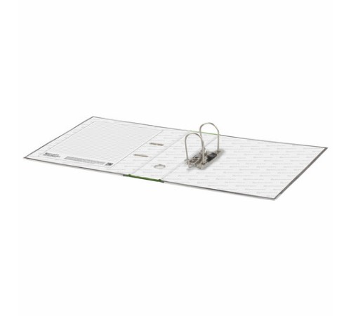 Папка-регистратор BRAUBERG, усиленный корешок, мраморное покрытие, 80 мм, с уголком, зеленая, 228030