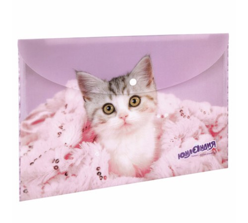 Папка-конверт с кнопкой ЮНЛАНДИЯ 