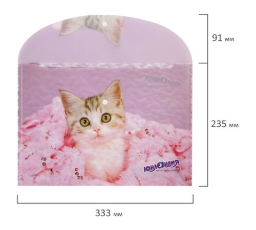 Папка-конверт с кнопкой ЮНЛАНДИЯ 