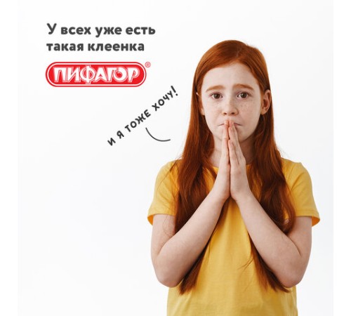 Клеёнка настольная ПИФАГОР для уроков труда, ПВХ, розовая, 69х40 см, 228115