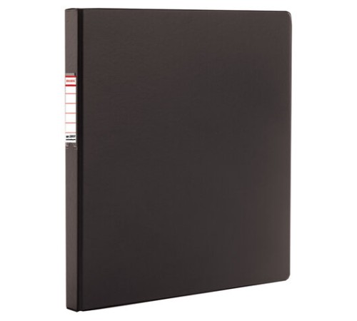 Папка с металлическим пружинным скоросшивателем BRAUBERG, картон/ПВХ, 35 мм, черная, до 290 листов, 228337