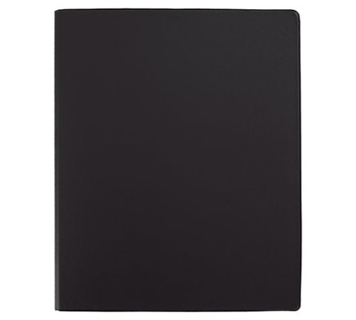 Папка с металлическим пружинным скоросшивателем BRAUBERG, картон/ПВХ, 35 мм, черная, до 290 листов, 228337