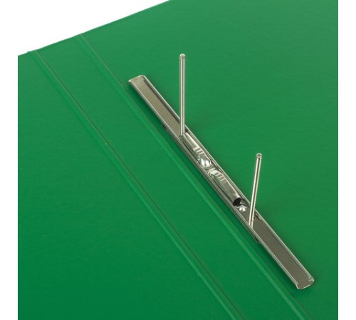 Папка с металлическим пружинным скоросшивателем BRAUBERG, картон/ПВХ, 35 мм, зеленая, до 290 листов, 228339