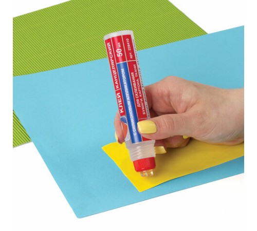 Клей канцелярский ОФИСМАГ, 50 мл, с силиконовым аппликатором, 228410