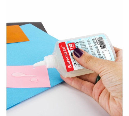 Клей канцелярский силикатный BRAUBERG 