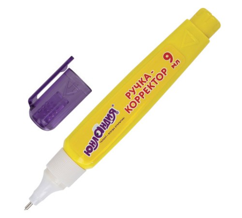 Ручка-корректор ЮНЛАНДИЯ, 9 мл, металлический наконечник, 228432