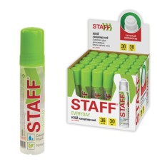 Клей канцелярский STAFF EVERYDAY 30 мл, сетчатый аппликатор, 228476