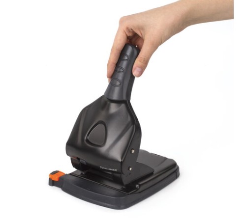 Дырокол металлический МОЩНЫЙ BRAUBERG 