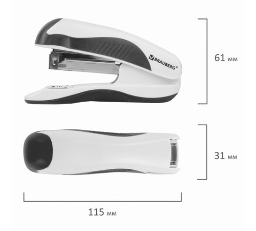 Степлер №24/6, 26/6 BRAUBERG 