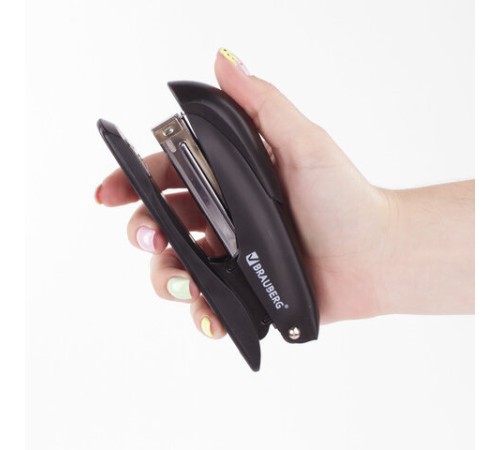 Степлер №24/6, 26/6 металлический BRAUBERG 