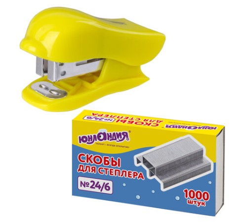 Степлер №24/6, 26/6 МИНИ ЮНЛАНДИЯ 