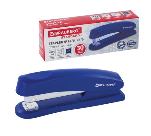 Степлер №24/6, 26/6 BRAUBERG 