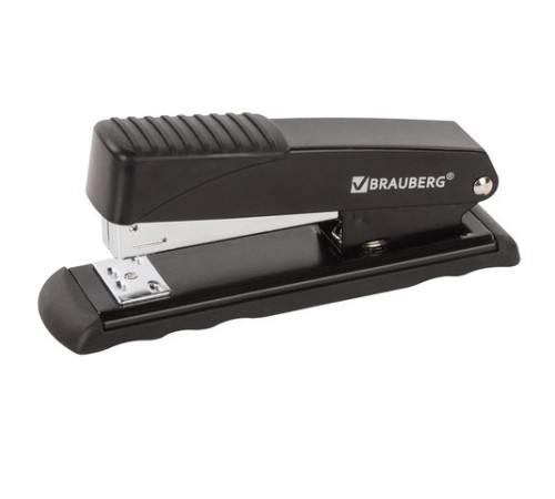 Степлер №24/6, 26/6 металлический BRAUBERG 