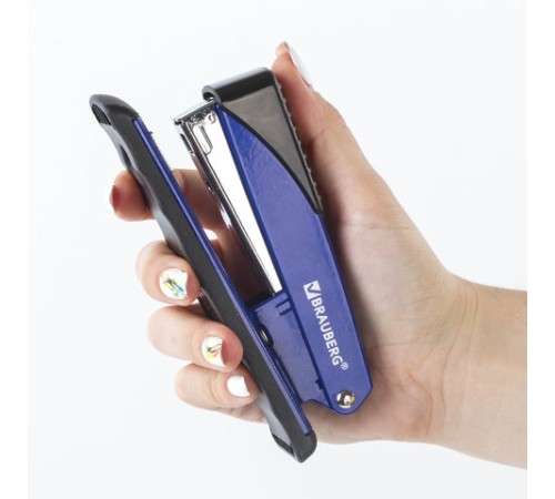 Степлер №24/6, 26/6 металлический BRAUBERG 