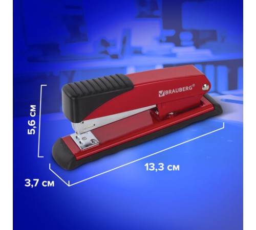 Степлер №24/6, 26/6 металлический BRAUBERG 