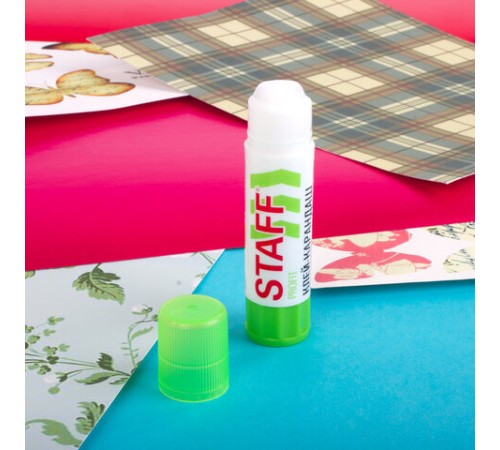 Клей-карандаш УСИЛЕННЫЙ STAFF Profit, 8 г, PVP-основа, 228660