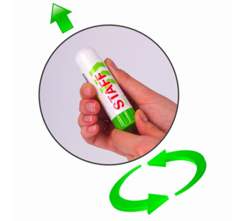 Клей-карандаш УСИЛЕННЫЙ STAFF Profit, 21 г, PVP-основа, 228662