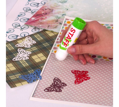 Клей-карандаш УСИЛЕННЫЙ STAFF Profit, 21 г, PVP-основа, 228662