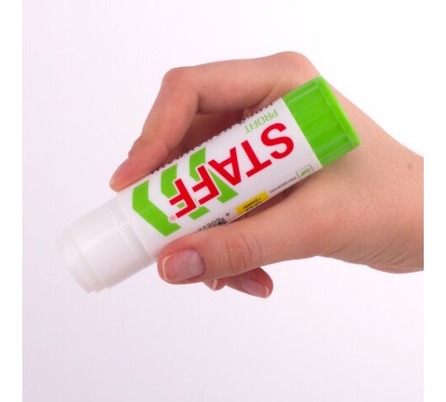 Клей-карандаш УСИЛЕННЫЙ STAFF Profit, 36 г, PVP-основа, 228663