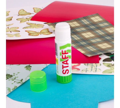 Клей-карандаш УСИЛЕННЫЙ STAFF Profit, 36 г, PVP-основа, 228663