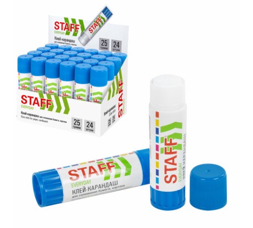 Клей-карандаш STAFF EVERYDAY, 25 г, 228664