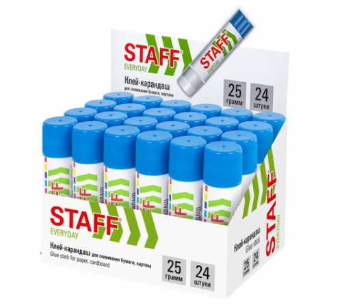 Клей-карандаш STAFF EVERYDAY, 25 г, 228664